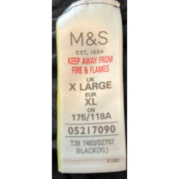 M&S COLLECTION 3/4 DOLMAN SLEEVE PULL-OVER SWEATER, WOMENS, XL, BLACK, CREWNECK - Picture 9 of 11